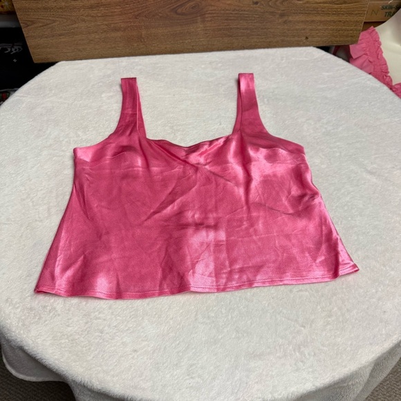 Topshop Bright Pink Viscose Blouse size 8 - Picture 2 of 6